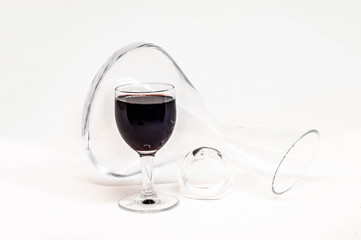 Wine Utencils on White Background