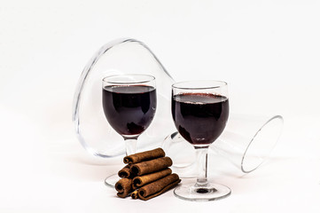 Wine Utencils on White Background