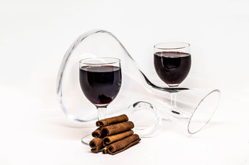 Wine Utencils on White Background