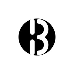 Initial letter B, B  Letter Logo Template vector icon illustration