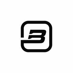 BB B letter logo design icone