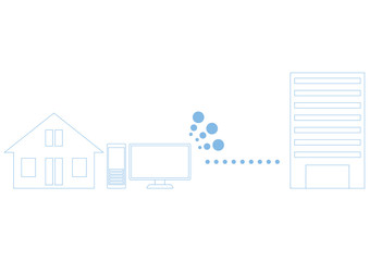 リモートワークのイラスト