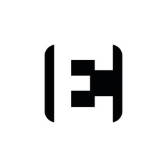 Fototapeta premium EE E letter logo design