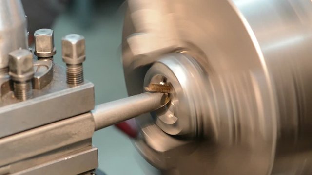 metal work by bore machining on lathe
