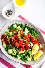 Organic vegetable salad