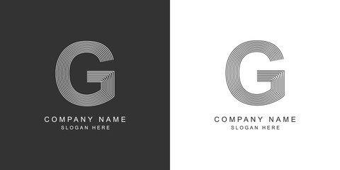 G logo. G letter icon. Vector illustration.