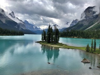 Naklejka premium Maligne Lake , Rocky Mountains , Canada 