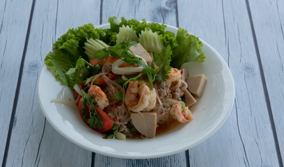 Thai Spicy Prawn Vermicelli Salad 