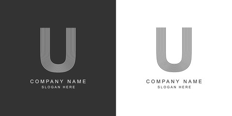 U logo. U letter icon. Vector illustration.