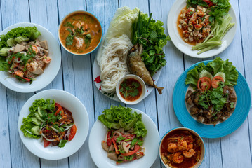 Thai Food Mixed Dishes 