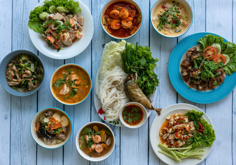 Thai Food Mixed Dishes 