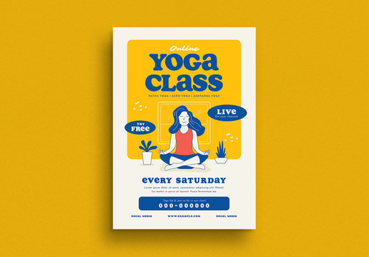 Yoga Class Flyer Layout