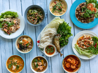 Thai Food Mixed Dishes 
