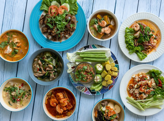 Thai Food Mixed Dishes 