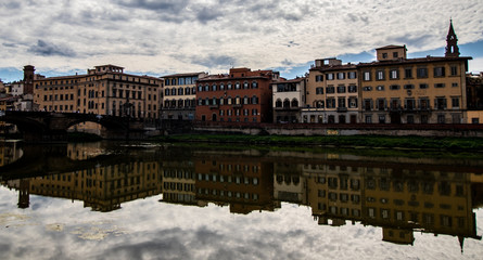 Naklejka premium Itália, Costeira malfitana e Florença.
