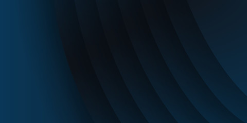 Obraz premium Blue presentation background. Blue background curve wave metal pattern. Abstract 3D wave lines on dark blue background 