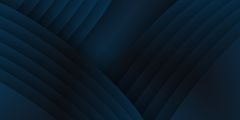 Obraz premium 3D abstract background with paper cut shapes. Vector design layout for business presentations, flyers, posters and invitations. Dark blue carving art presentation background