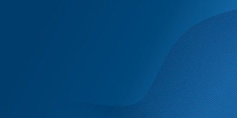 Blue Background. Dynamic wave shapes abstract background design. Simple wave decoration with modern trendy fresh yellow gradient color vector illustration template