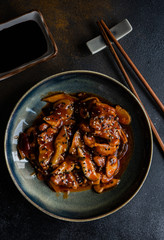 Traditional chinese sweet and sour pork