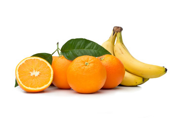 naranjas y plátanos