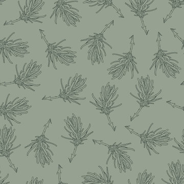 seamless background pattern with lavender leaves