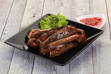 Roasted pork ribs