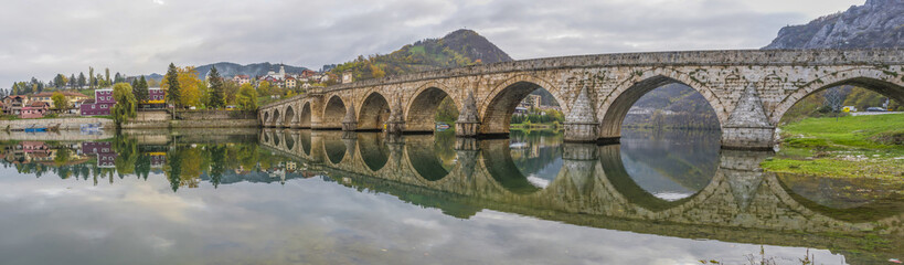 Visegrad, Bosnia & Herzegovina - the Mehmed Paša Sokolovic Bridge is one of the main landmarks in the country, and Visegrad one of the pearls of the Balkans