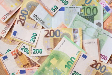 Fototapeta na wymiar Euro money background