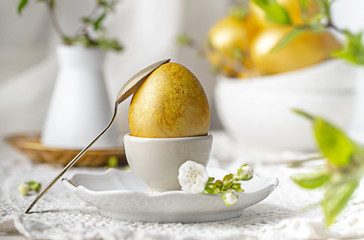 golden eggs for easter