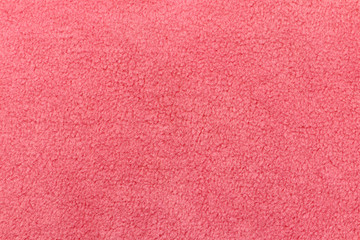 Pink background.Pink Synthetic fabric texture, background. Pink fabric
