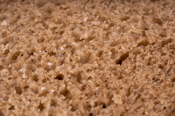 Close up of wheat porridge. Texture of cooked wholesome cereal. Concept of background for your text.