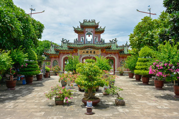 Main courtyard of the Assembly Hall of Fujian Chinese in Hoi An, Vietnam