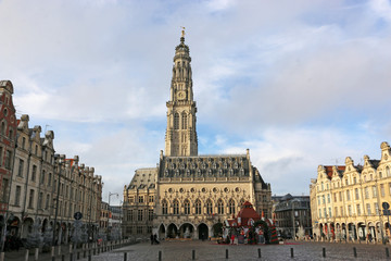 Fototapeta na wymiar Arras city town hall, France 