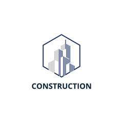 Building, Construction, Real Estate Logo Template Vector Icon.