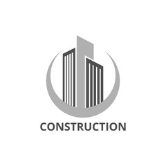Building, Construction, Real Estate Logo Template Vector Icon.