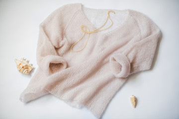 knitting texture of mohair