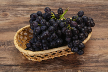 Fresh ripe sweet red grape