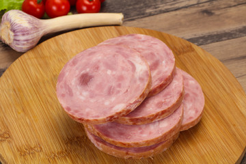 Natural ham made from pork
