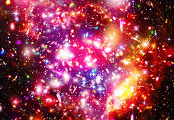 Space background with nebula and stars. The elements of this image furnished by NASA.