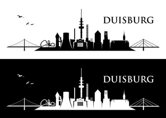 Duisburg skyline - Germany - vector illustration
