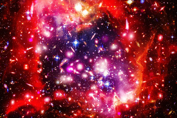 Fototapeta na wymiar Space background with nebula and stars. The elements of this image furnished by NASA.