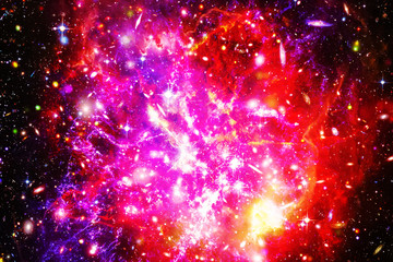 Obraz premium Star field in space a nebulae and a gas congestion. The elements of this image furnished by NASA.