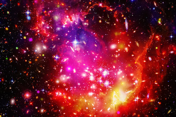 Star field in space a nebulae and a gas congestion. The elements of this image furnished by NASA.