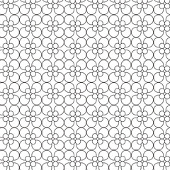 Patrón con flores circulares