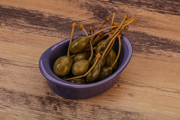 Caper berries in the bowl