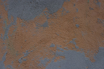 Blue old cement wall. Blue abstract background