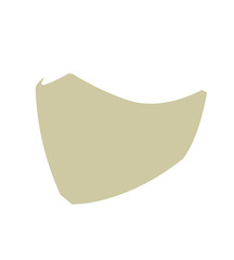 medical mask, disposable face mask, doctor mask in blue illustration graphic. from the left side, colorful medical mask