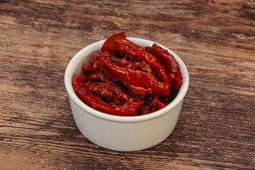 Dried tomato with olive oil