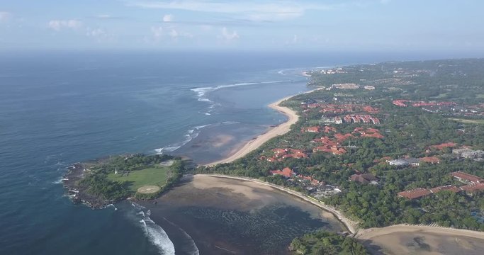 Aerial view of Nusa DuAa beach, Bali, Indonesia