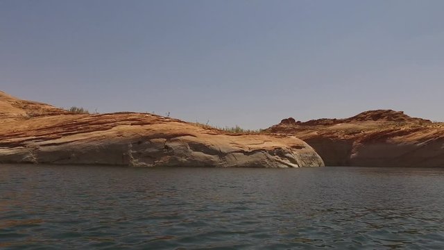 4K Boating footage in Labrynth Canyon, Utah